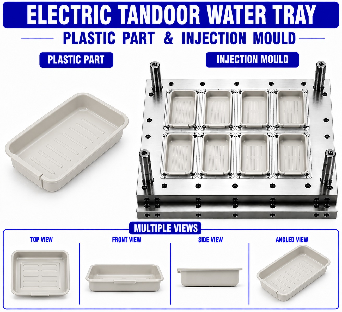 Electric Tandoor Plastic Water Tray Mould and Moulding Service